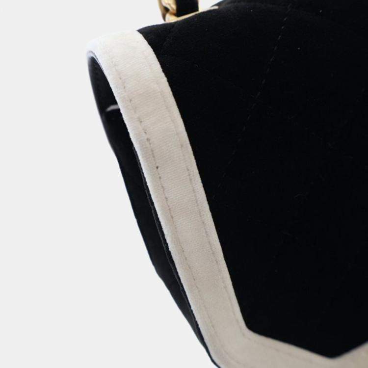 Pre Owned Chanel Vintage Mini Velvet Place Vendome Flap Bag