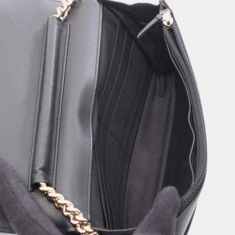 Pre Owned Chanel Boy Black Leather Crossbody Bag