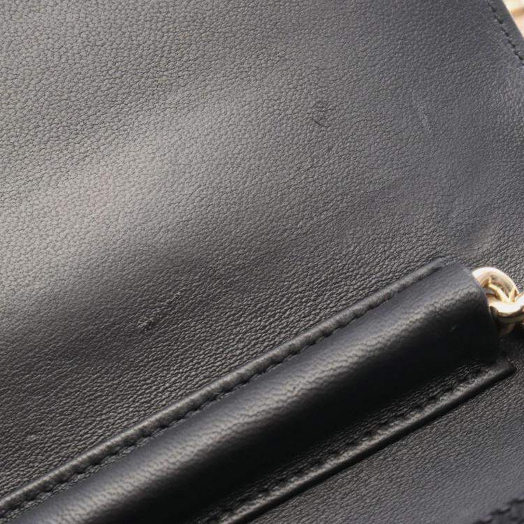 Pre Owned Chanel Boy Black Leather Crossbody Bag