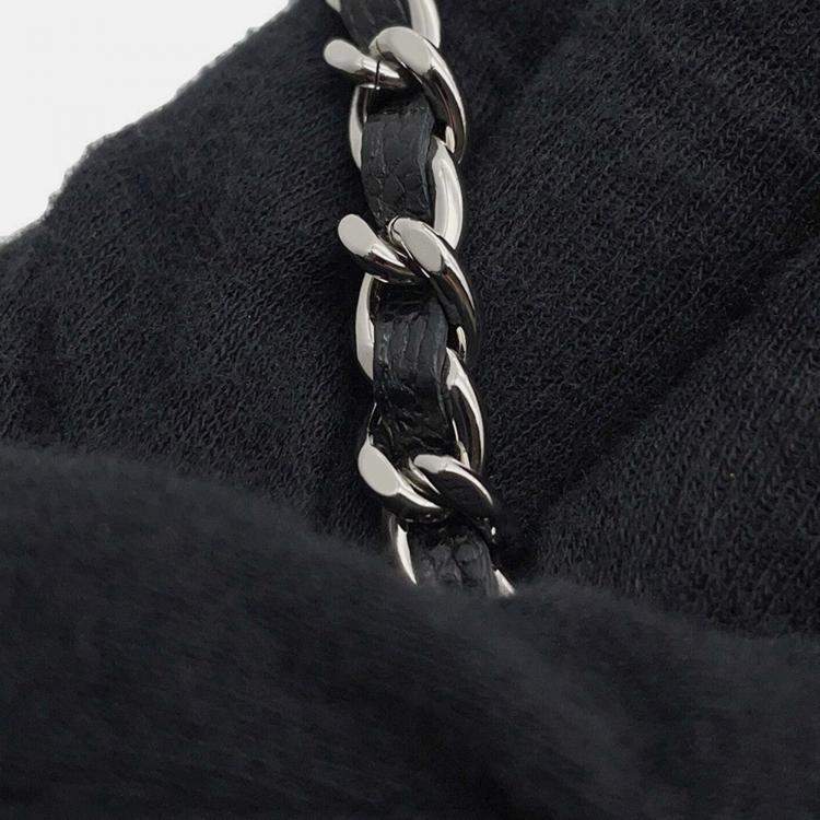 Pre Owned Chanel Matelasse Timeless Classics Black Caviar Leather Backpack 