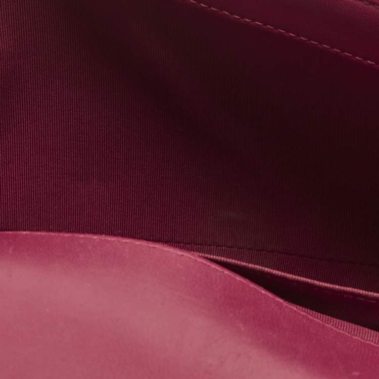 Pre Owned Chanel Pink Quilted Leather Medium Boy Flap Bag