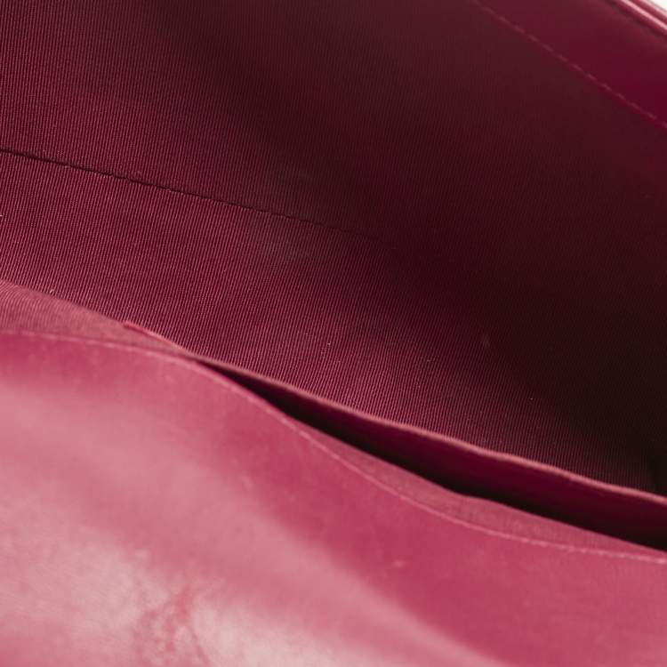 Pre Owned Chanel Pink Quilted Leather Medium Boy Flap Bag