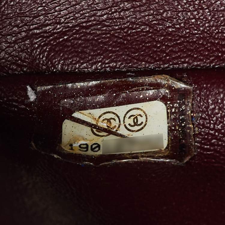 Pre Owned Chanel Black Quilted Caviar Leather Jumbo Classic Double Flap Bag