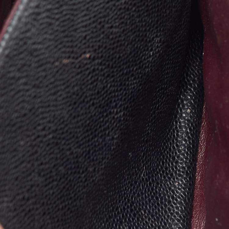 Pre Owned Chanel Black Quilted Caviar Leather Jumbo Classic Double Flap Bag