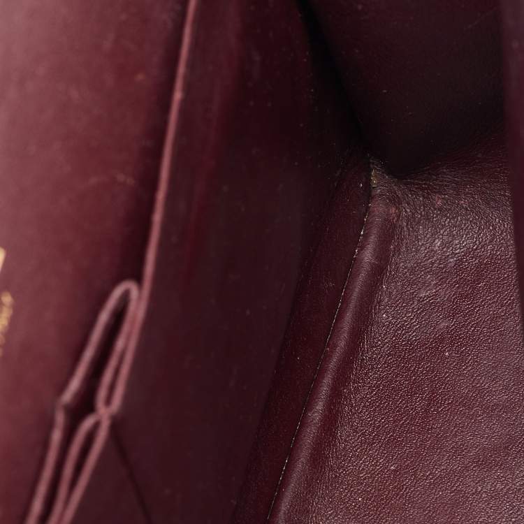 Pre Owned Chanel Black Quilted Caviar Leather Jumbo Classic Double Flap Bag