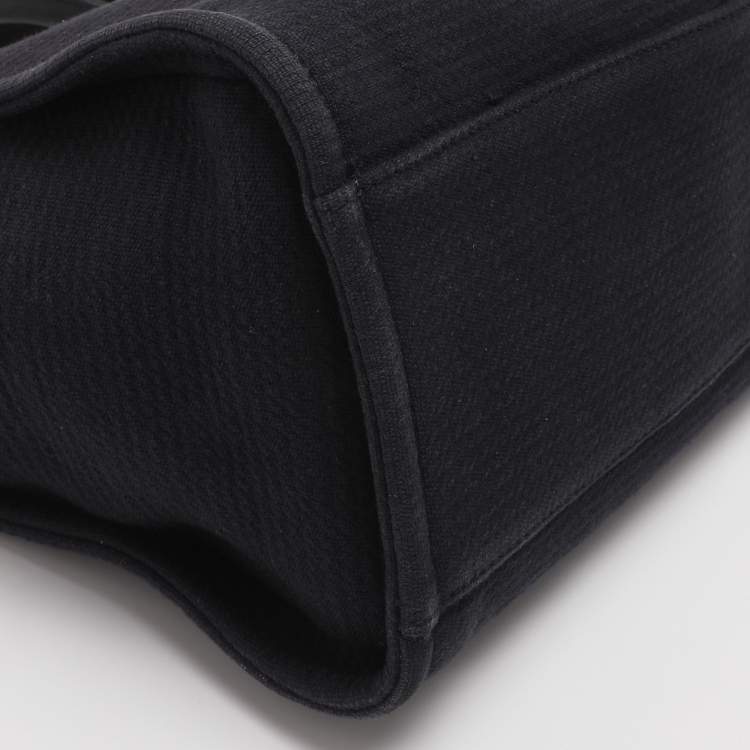 Pre Owned Chanel Indigo Canvas and Leather Small Deauville Shopper Tote
