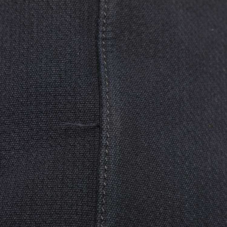 Pre Owned Chanel Indigo Canvas and Leather Small Deauville Shopper Tote