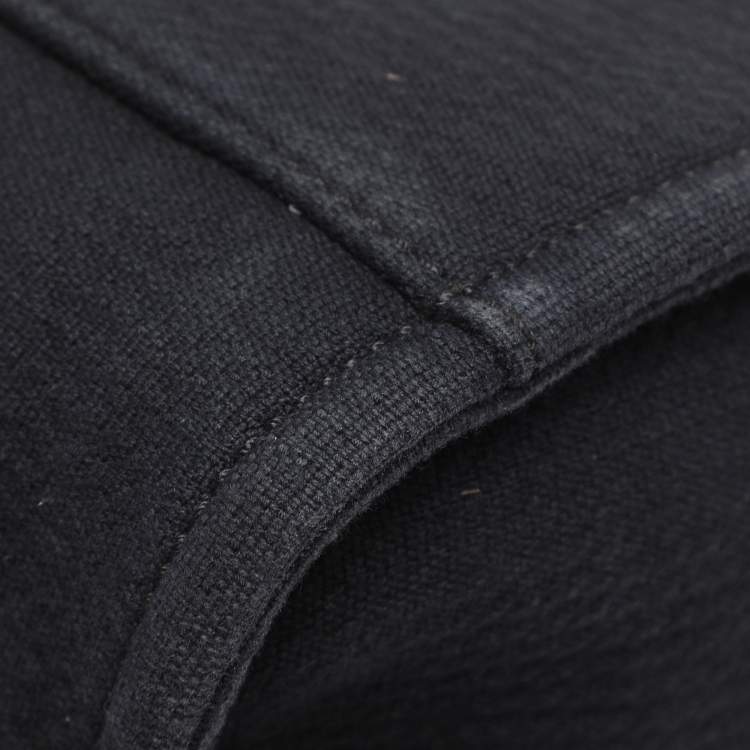 Pre Owned Chanel Indigo Canvas and Leather Small Deauville Shopper Tote