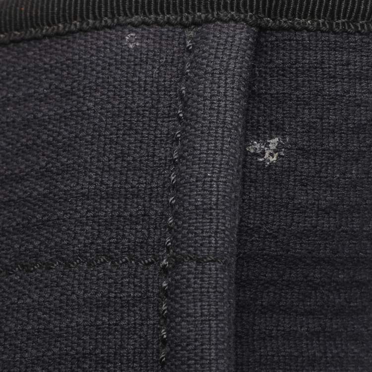 Pre Owned Chanel Indigo Canvas and Leather Small Deauville Shopper Tote