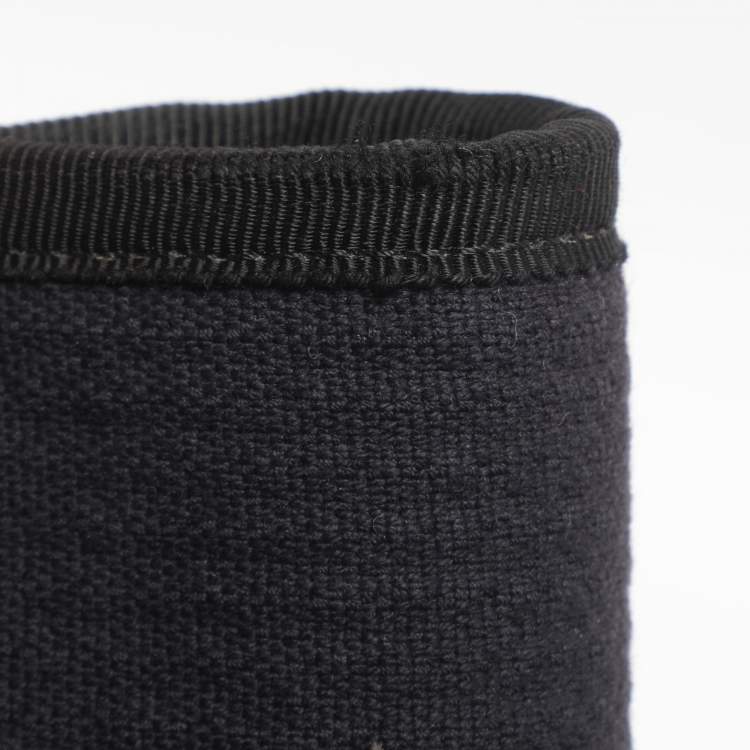 Pre Owned Chanel Indigo Canvas and Leather Small Deauville Shopper Tote