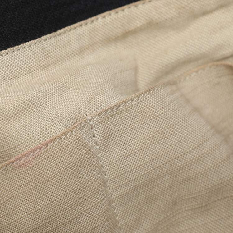 Pre Owned Chanel Indigo Canvas and Leather Small Deauville Shopper Tote