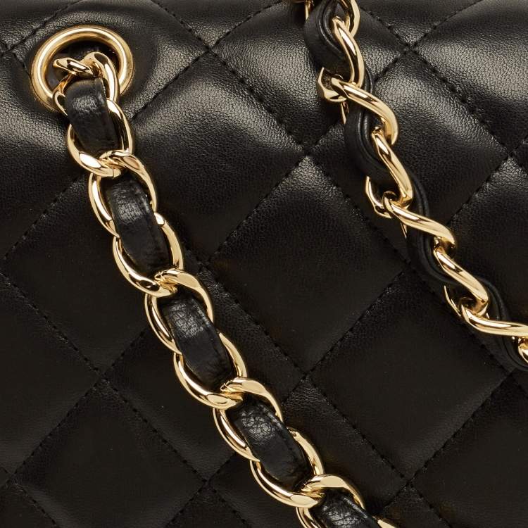 Pre Owned Chanel Black Quilted Leather Maxi Classic Single Flap Bag