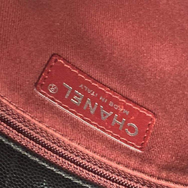 Pre Owned Chanel Cc Coco Mark Quilted Matelasse Blue Caviar Skin 2-Way  Top Handle Chain Shoulder Bag