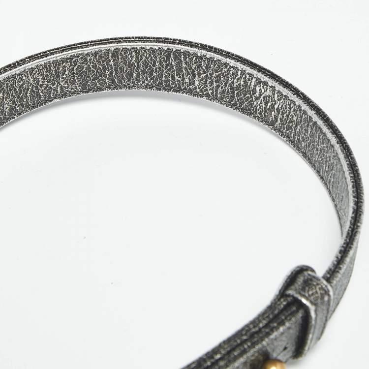 Pre Owned Chanel Metallic Quilted Leather Small Boy Flap Bag