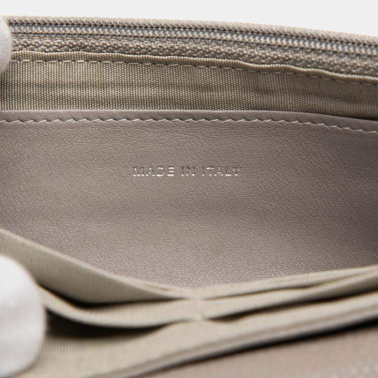 Pre Owned Chanel Brown CC Caviar Half Moon Wallet on Chain