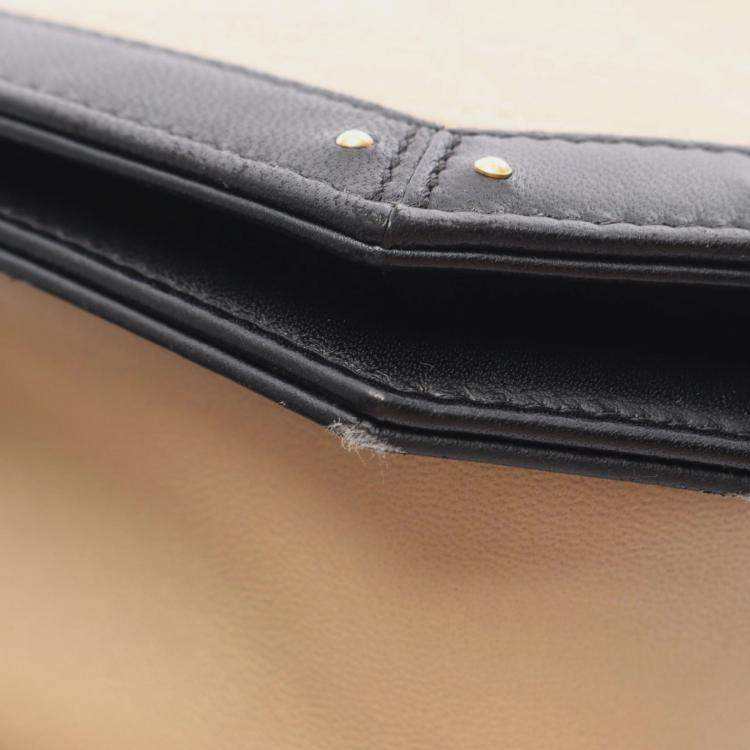 Pre Owned Chanel Octagon CC Small Clasp Quilted Lambskin Flap Bag 