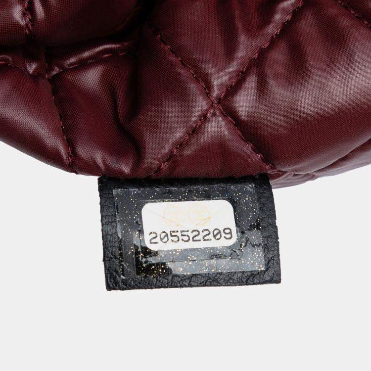 Pre Owned Chanel CC Beauty Quilted Foldover Lambskin Leather Clutch Bag