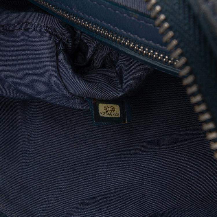 Pre Owned Chanel Quilted O Case Large Lambskin Leather Clutch