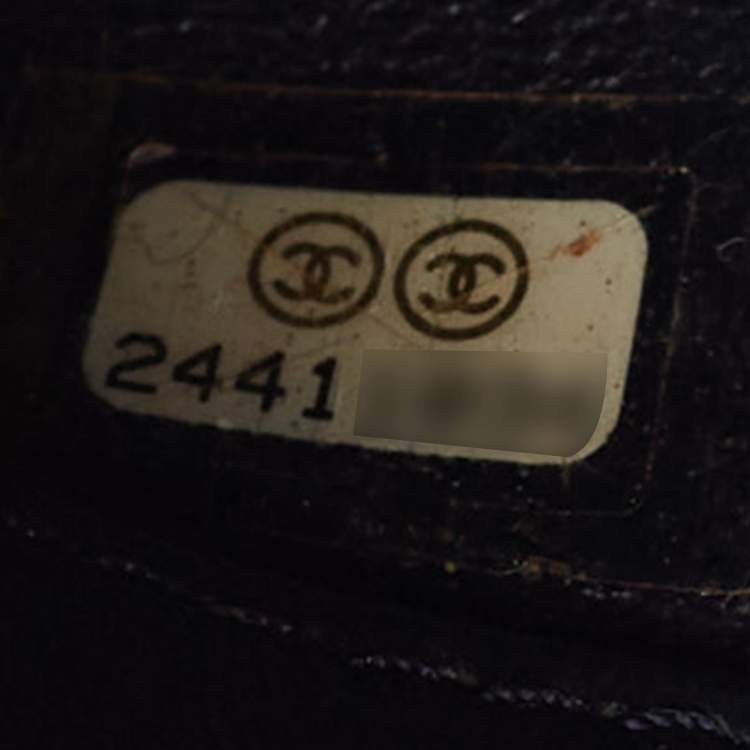 Pre Owned Chanel Navy Blue Quilted Denim Small Trendy CC Top Handle Bag