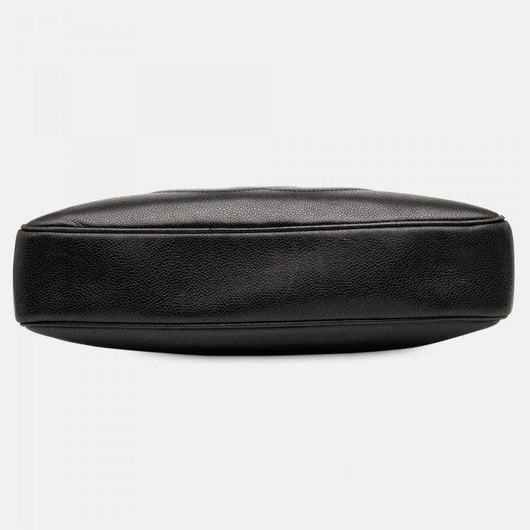 Pre Owned Chanel Black CC Caviar Chain Tote