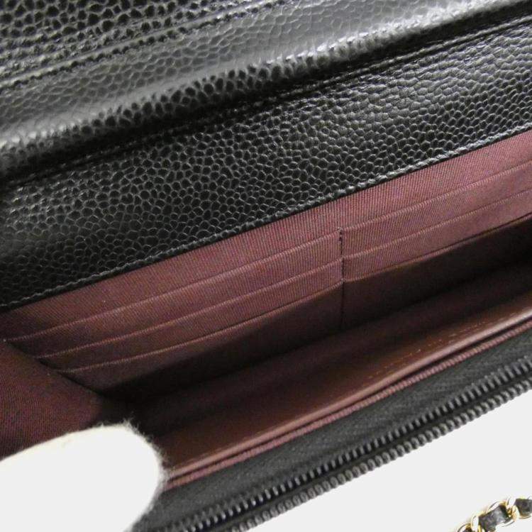 Pre Owned Chanel Timeless Classic Line Chain Wallet