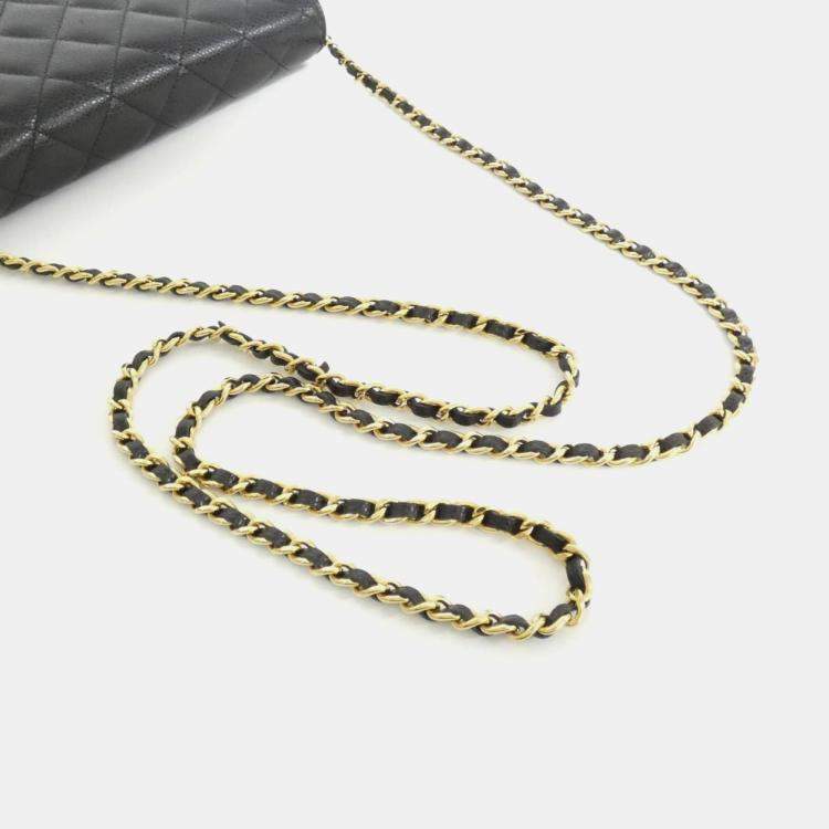 Pre Owned Chanel Timeless Classic Line Chain Wallet