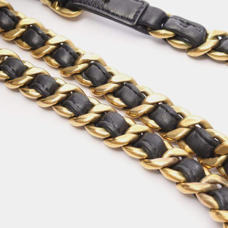 Pre Owned Chanel Matelasse Backpack Bag In Lambskin Leather Black