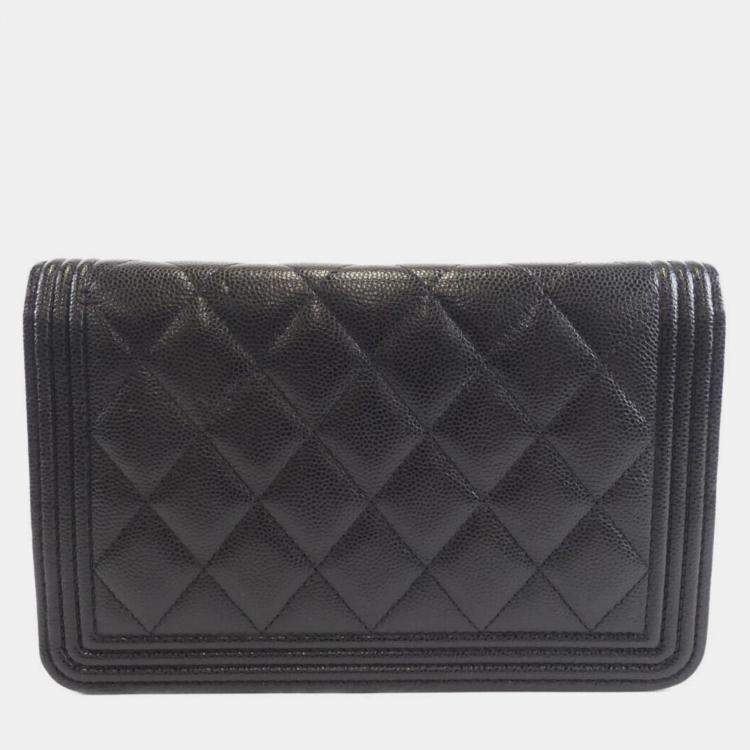Pre Owned Chanel Boy Line Chain Wallet