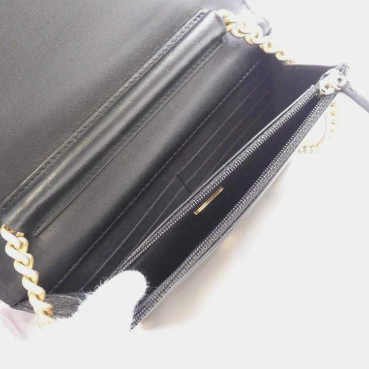 Pre Owned Chanel Boy Line Chain Wallet