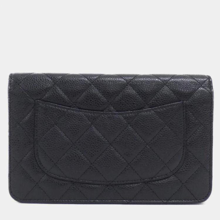 Pre Owned Chanel Timeless Classic Line Chain Wallet