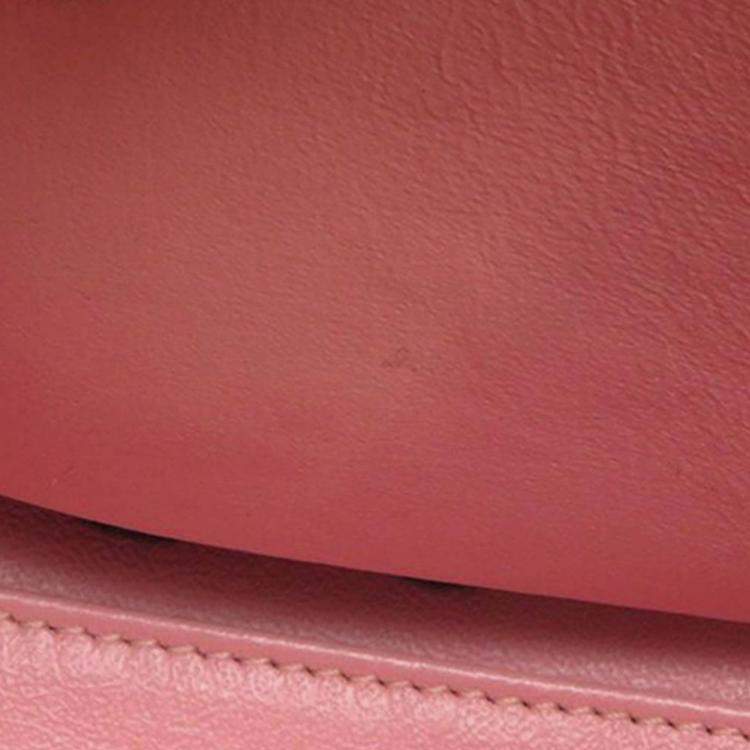 Pre Owned Chanel Pink Small Tweed CC Filigree Vanity Case