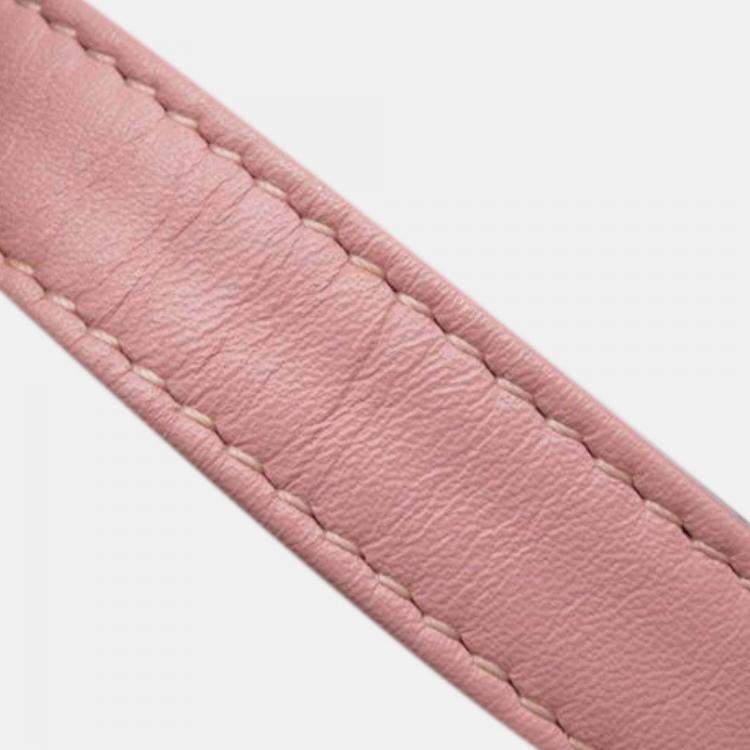 Pre Owned Chanel Pink Small Tweed CC Filigree Vanity Case