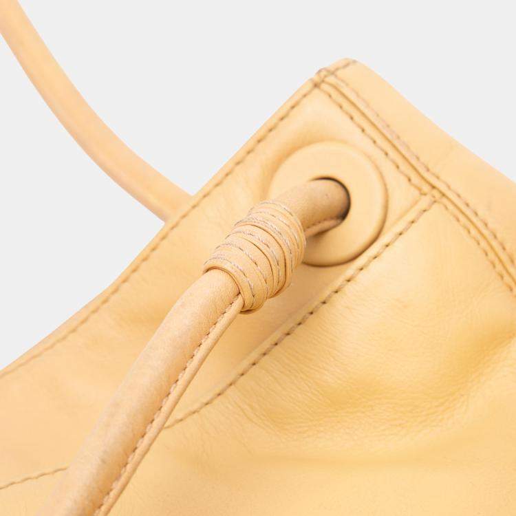 Pre Owned Chanel Brown Lambskin CC Tassel Shoulder Bag