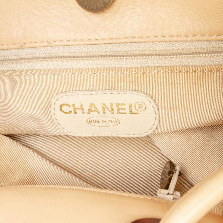 Pre Owned Chanel Brown Lambskin CC Tassel Shoulder Bag