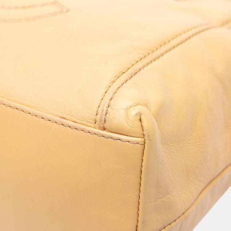 Pre Owned Chanel Brown Lambskin CC Tassel Shoulder Bag