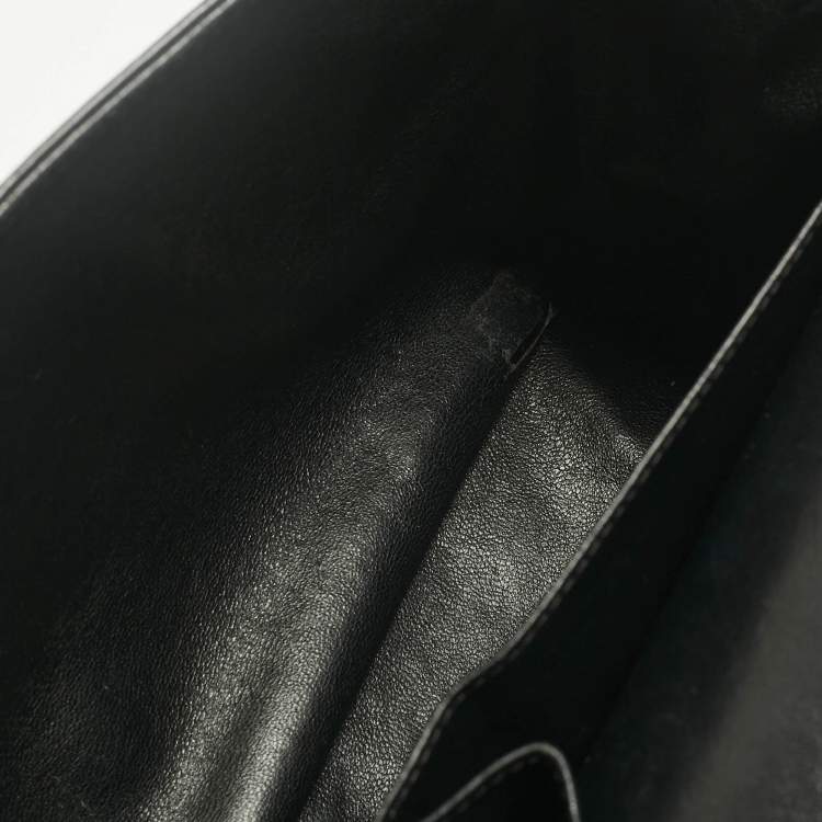 Pre Owned Chanel Black Quilted Aged Leather Classic 227 Reissue 2.55 Flap Bag