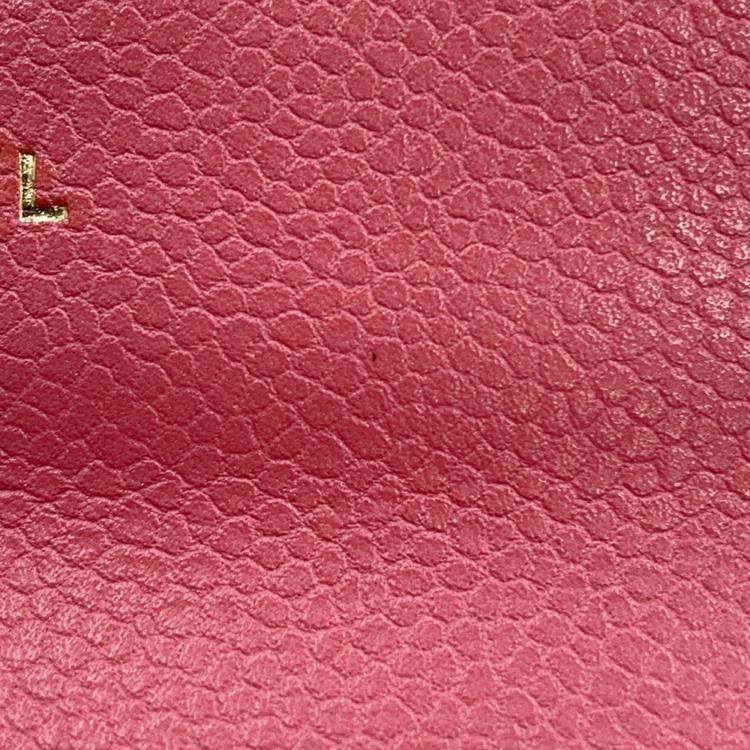 Pre Owned Chanel Matelasse Bifold Wallet Card Case Pink Caviar Leather