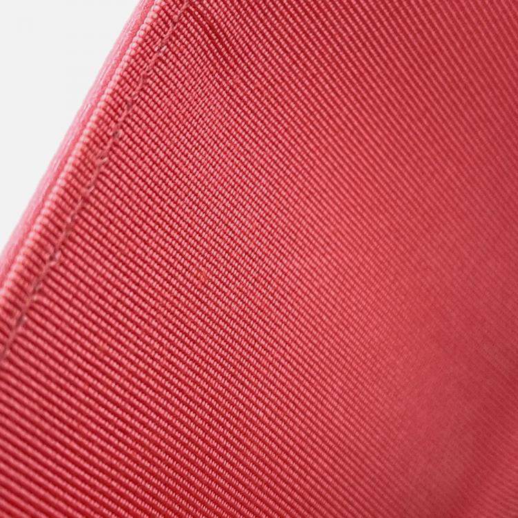 Pre Owned Chanel Matelasse Bifold Wallet Card Case Pink Caviar Leather