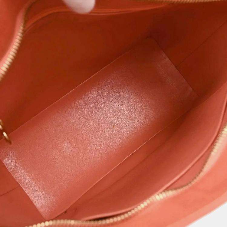 Pre Owned Chanel Pink Calfskin Medallion Tote Handbag