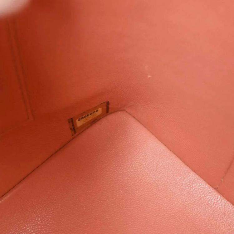 Pre Owned Chanel Pink Calfskin Medallion Tote Handbag