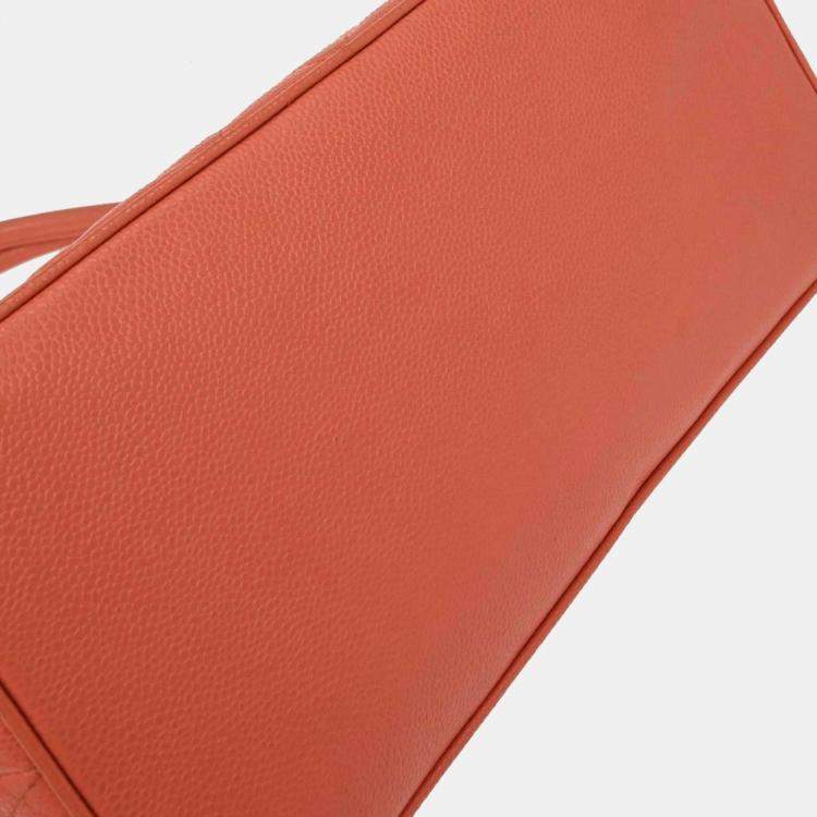 Pre Owned Chanel Pink Calfskin Medallion Tote Handbag