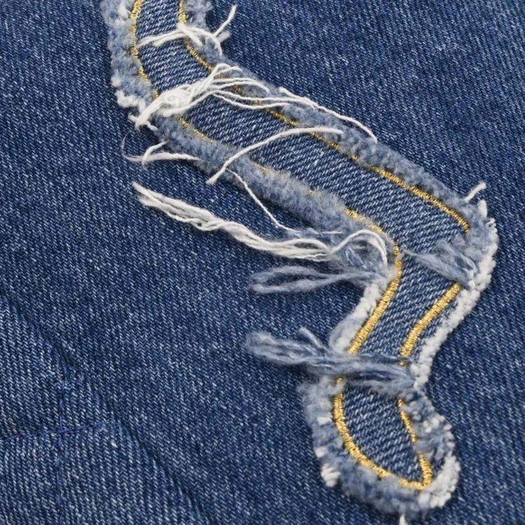 Pre Owned Chanel Blue Denim Medium Deauville 2way Tote Bag