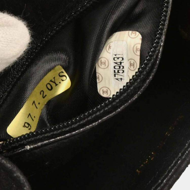 Pre Owned Chanel Black Suede Handbag
