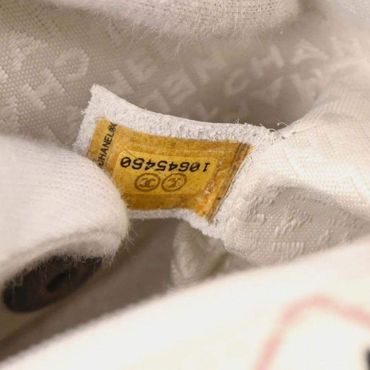 Pre Owned Chanel Pink Canvas Valentine Mini Classic Square Flap Shoulder Bag