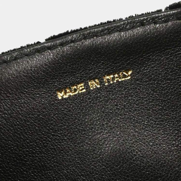 Pre Owned Chanel Black Velvet Shoulder Bag