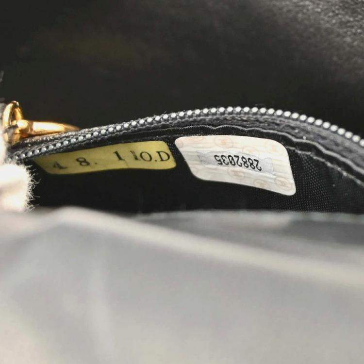 Pre Owned Chanel Black Velvet Shoulder Bag