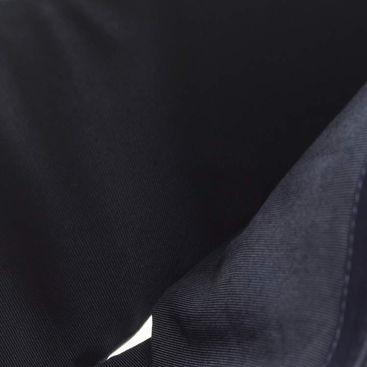 Pre Owned Chanel Navy Blue Quilted Caviar Leather Classic L Trifold Wallet