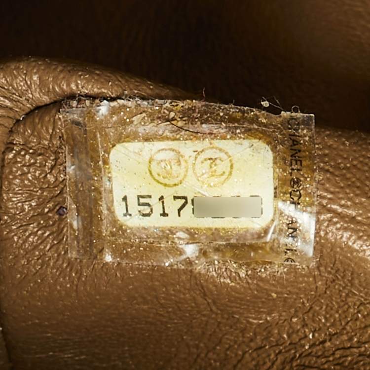 Pre Owned Chanel Brown Quilted Caviar Leather Maxi Classic Double Flap Bag