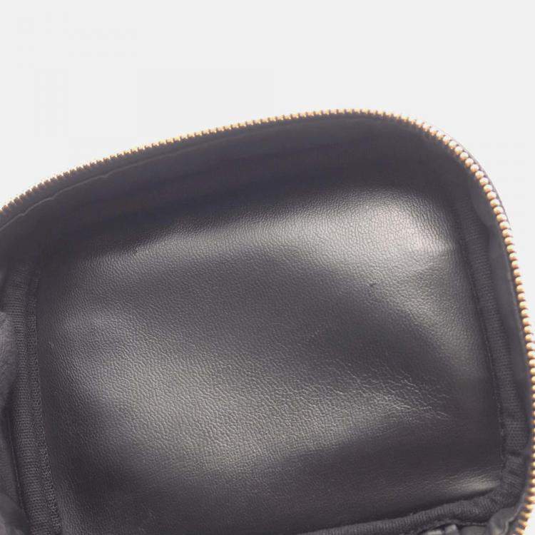 Pre Owned Chanel CC Black Leather Vanity Clutch