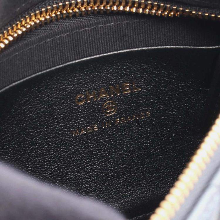 Pre Owned Chanel Grey Quilted Leather Chain Hobo Bag